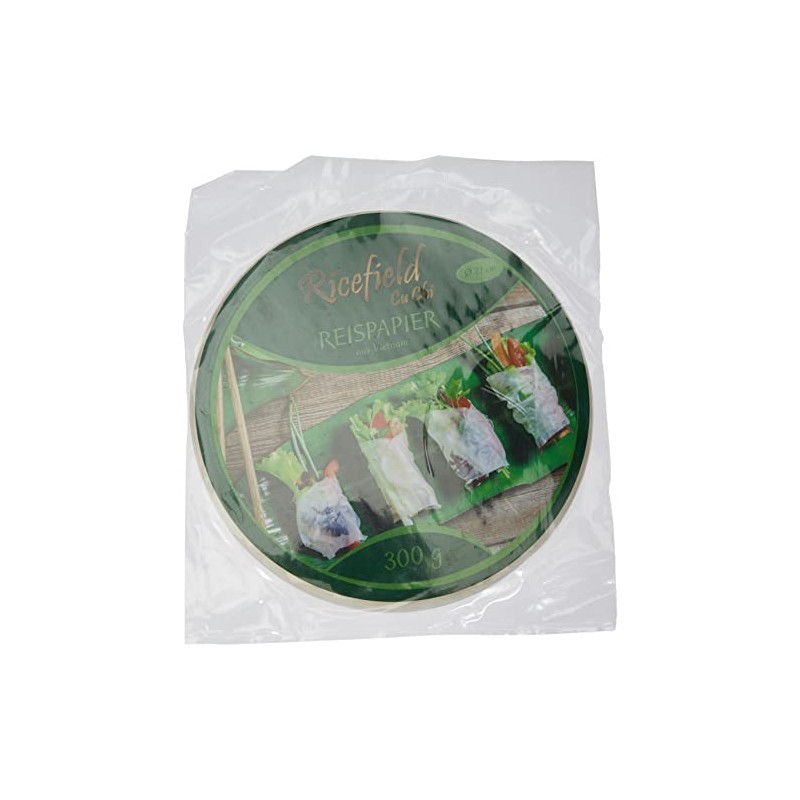 Ricefield Reispapier, rund, 22 cm, 1 Pack (300 g Packung)