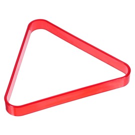PATIKIL Pool Triangle Rack, Plastic Billiard 8-Ball Triangle Racks Pool Table Accessory for 2-1/4 Inch Pool Balls, Red