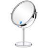 ASACESCU Vanity Mirror Makeup Mirror with Stand, Double Sided 1X