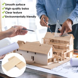 12 Pack Plywood Sheets, 200x100x2mm Unfinished Basswood Sheets Hobby Craft Wood Rectangle Blank Wooden Rectangular A4 Wood Sheets for Woodcraft Model Crafts Painting Engraving Stenciling Decoration