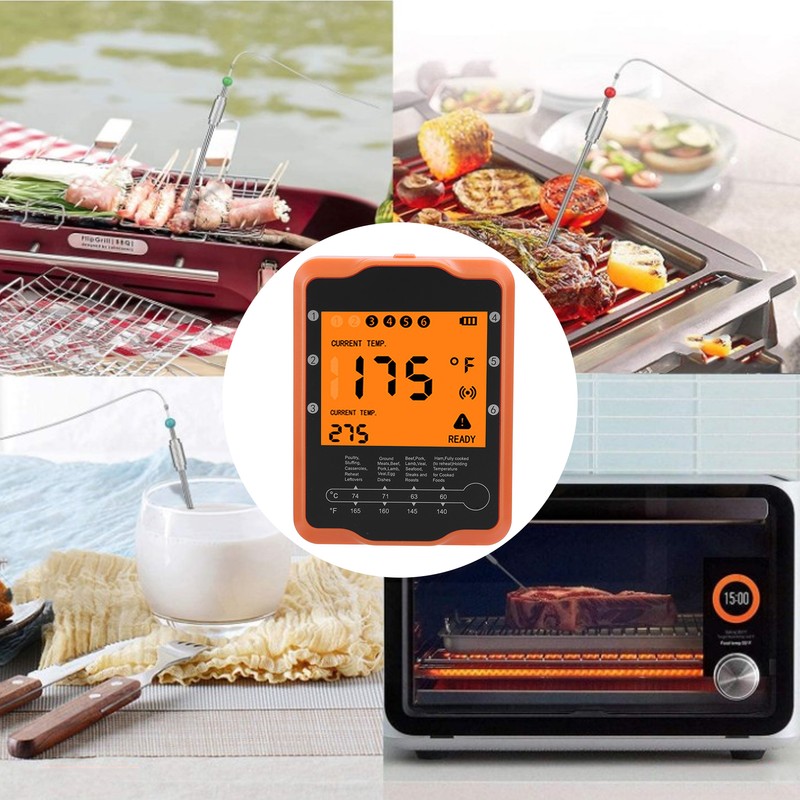 Food Thermometer Smart Wireless Remote Digital Thermometer Cooking Supplies for