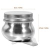 TEHAUX 2pcs Palette Cup with Lid, Stainless Steel Double Dipper