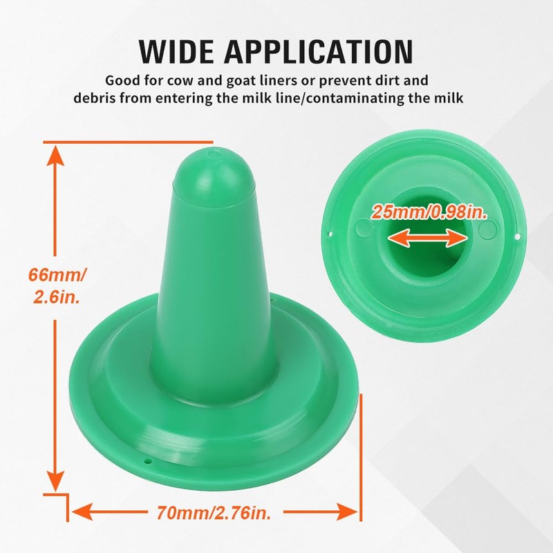 GZYF 4Pcs Plastic Milking Machine Inflation Lining Plugs Liner Block
