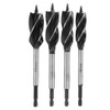 4Pcs Auger Bits Wood Cutting Hole Saw Reaming Twist Drill