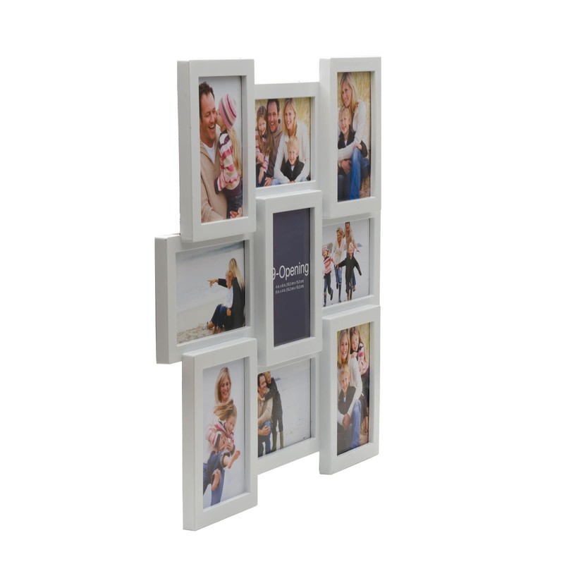 Melannco 18 x 18 Inch 9 Opening Photo Collage Frame,
