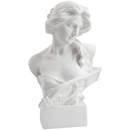 YiYFiT Resin Bust Statue Figurine,6”15cm Greek Mythology Goddess Artemis Bust Sculpture figurine for Home Ornament Office Bookshelf Decor Sketch Practice DIY Art Gift-Artemis