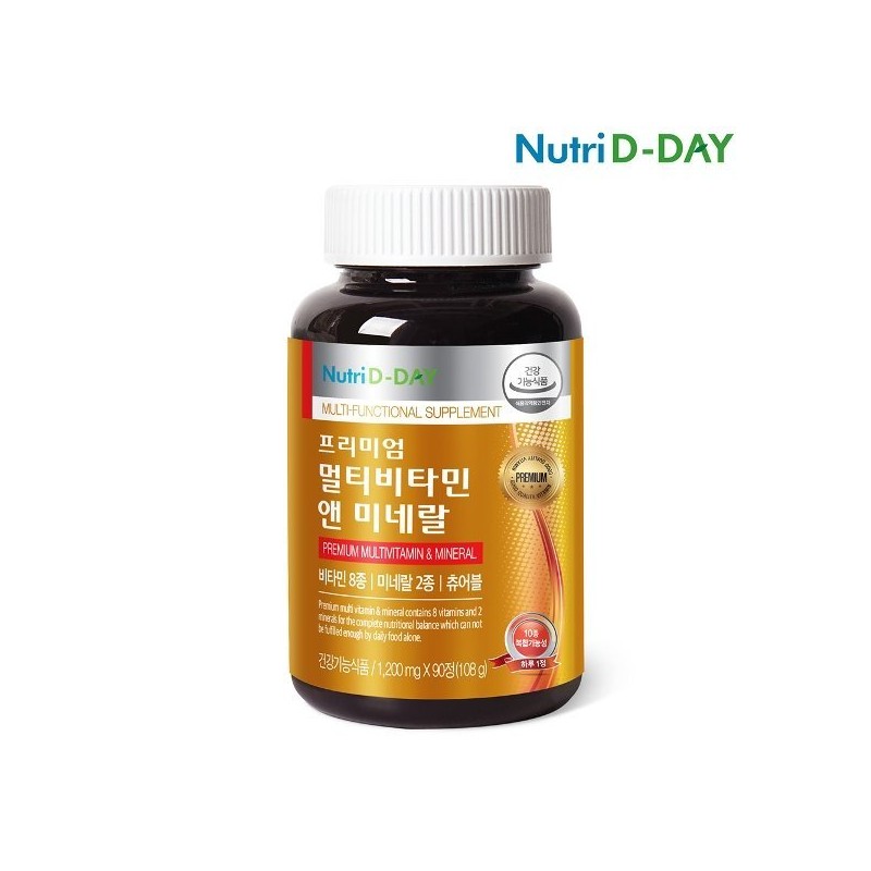 NutriD-Day 뉴트리디데이 프리미엄 멀티비타민 앤 미네랄 츄어블 (3개월분) Nutri-Director Premium