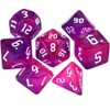 DND Dice Set Iridescent Glitter Polyhedral Dice 7-Die Two-Tone Dice