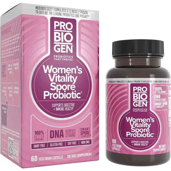 Probiogen Women’s Daily Vitality Probiotic, Vitality Supplement, Women’s Supplement, 60 Count Capsules