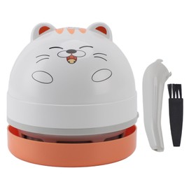 Desktop Vacuum Cleaner with Vacuum Nozzle Cleaning Brush Portable Mini Table Dust Vaccum Cleaner for Cleaning Dust Crumbs Computer Car Cat