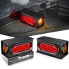 Nilight 2PCS Steel Trailer Light Boxes Housing Kit w/ 6Inch