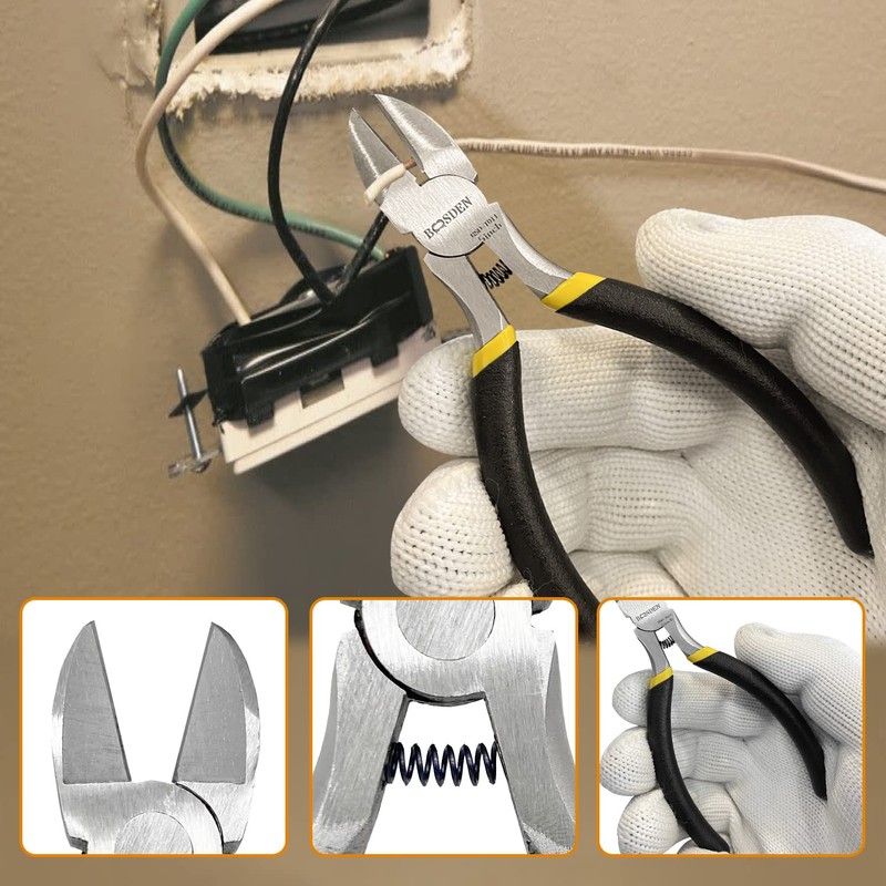 BOOSDEN ゴムハンマー コンビハンマー ゴム&プラ ゴムマレット 耐衝撃 滑り止め 自宅の装飾取り付けハンドツール 30mm (ペンチセット)