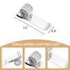 Cretty-Meet 3 PCS Metal Pen Holder Adjustable Single Spring Loop