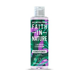 Faith In Nature 300ml Natural Lavender & Geranium Conditioner, Soothing, Vegan & Cruelty Free, No SLS or Parabens, For Normal to Dry Hair