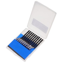 iplusmile Deburring Tools Set: 10 pcs High Speed Steel Rotary Burr Removal BS10 Replacement Burr Reamer Tools for Metal, Resin, PVC Pipes, Plastic, Copper Pipes