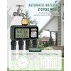 WILAWELS 4 Zone Brass Sprinkler Timer, Garden Hose Timer, Automatic