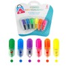 6Pcs Scented Mini Highlighters Set, Fragrant Fun Office Accessories, Plastic
