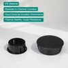 Baomain 25-Pack Plastic Hole Plugs Black 7/8" (22mm) Locking Hole