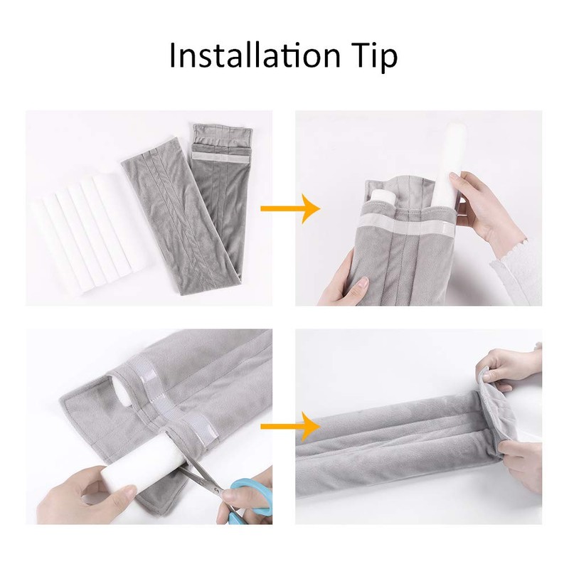 VISEMAN 36 Inch Under Door Stopper-Door Noise Blocker, Double Sided