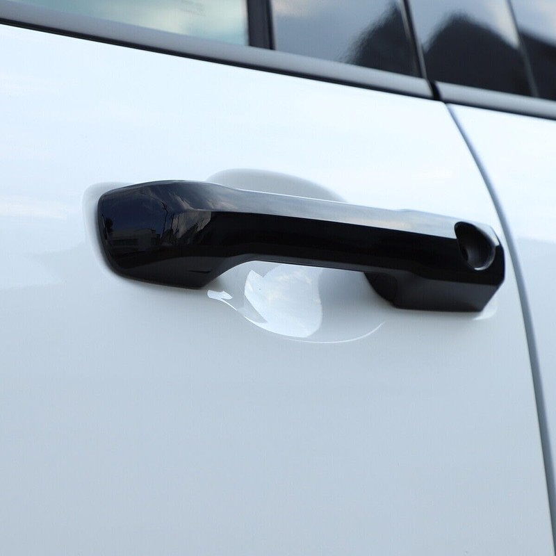 4pcs Gloss Black ABS Car Outer Side Door Handle Panel