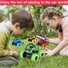 Friction Powered Monster Trucks for Boys Girls, 4WD Push and