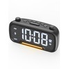 Radio Alarm Clock Besides with Bluetooth Speaker and Night Light,
