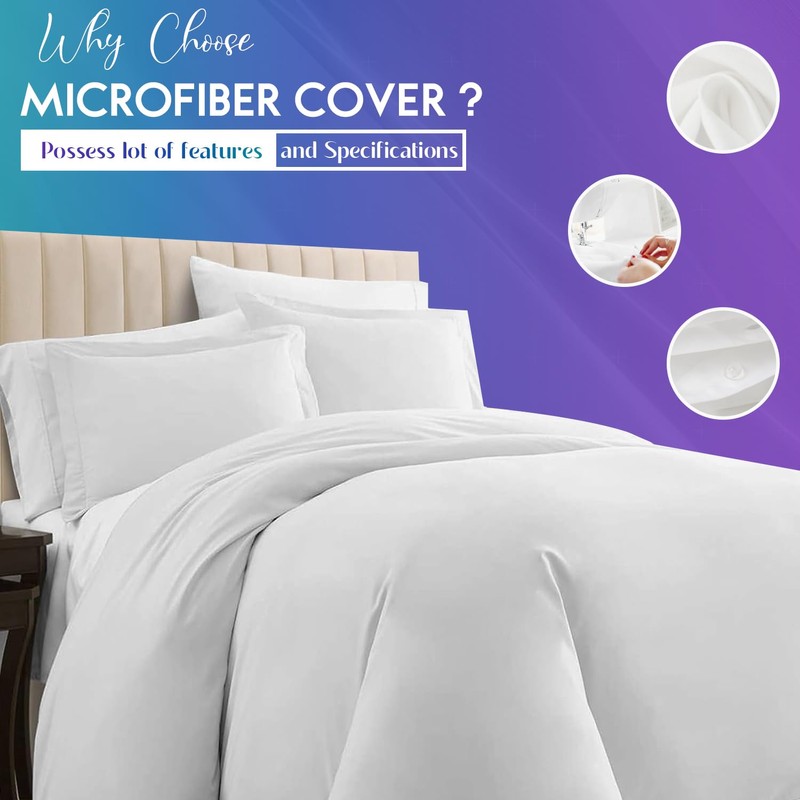 Sunshine Comforts Single Duvet Cover Set - 100% Soft Brushed