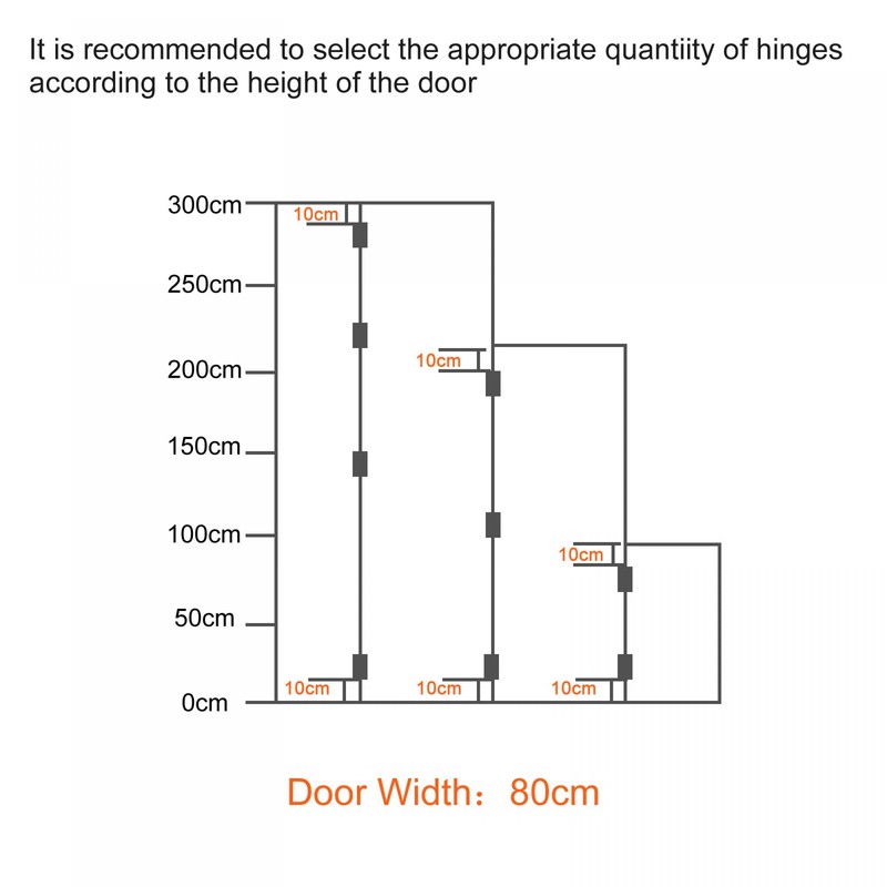 uxcell Lift Off Hinge, 2.5" 304 Stainless Steel Left Detachable