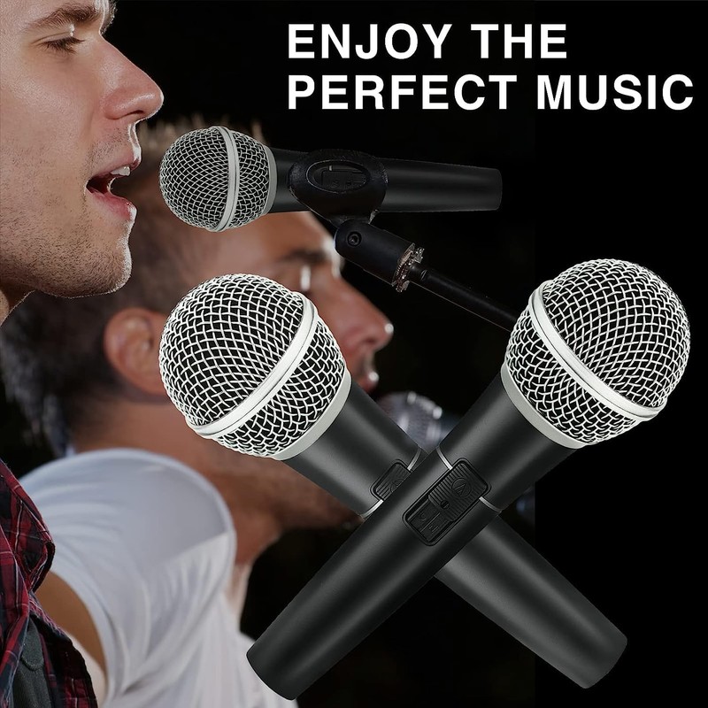 4 Pieces Metal Microphone Mesh Heads, Microphone Metal Head with