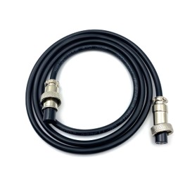 Fupiomeef 3.28 ft GX12 4 Pin Double Female Cable, GX12 4Pins Double Female Head Aviation Cordset Electrical Connector Panel Mount Circular Metal Adapter Cordset for Ships 5A 125V 22AWG (1meter)