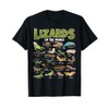 Lizards of the World Reptile Educational Herpetology Animal T-Shirt