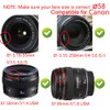 58mm Tulip Flower Lens Hood & 58mm Lens Cap Compatible