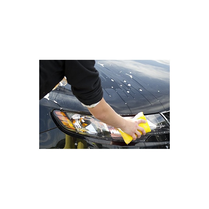 Detailer's Choice 9-24M8 Microfiber Scrub Sponge,Yellow