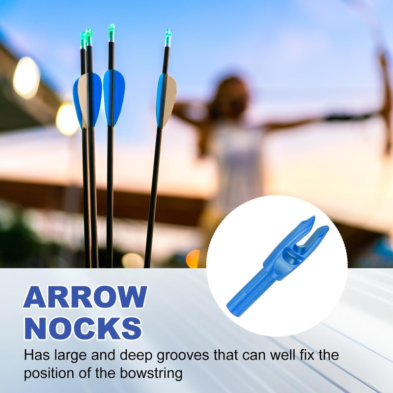 PATIKIL Archery Arrows Nocks 4.2mm, 30 Pack Plastic Insert Arrow