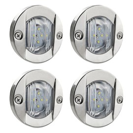 LIDSCURA 4PCS Marine Boat Deck Lights, Stern Courtesy Interior Pontoon Anchor Light Waterproof for boats Night Fishing Kayak Yacht Duck John Boat (Blue Light)