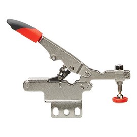 ARMOR TOOL Auto-Adjust Toggle Clamp - Horizontal Workbench Clamp with Vertical Base Plate & 450lb Hold Capacity - STC-HV20