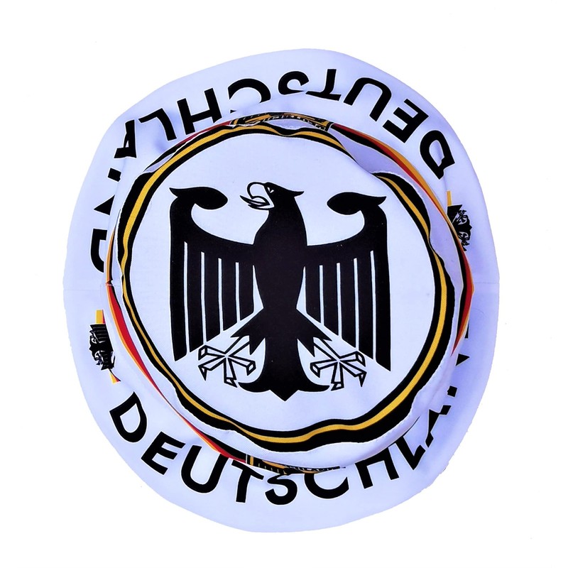 Generisch Germany Sun Hat 2.0, Fishing Hat, Fan Hat, White