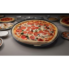 Dr.Oetker Pizza-/ Baking Tray Tradition Ø20 cm in Black, Steel 20 x 20 x 5 cm