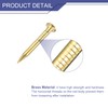sourcing map 250 Pcs Small Tiny Nails 1.5mmx15mm(DXL) Tiny Brass