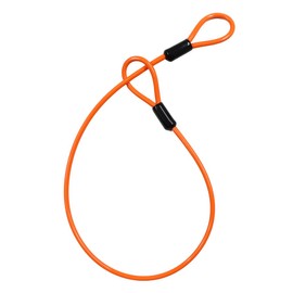 MOTO BASE Anti-Theft Goods Motoc Series Compact Loop Wire (φ4.5) Length: 23.6 inches (600 mm) / Orange | MBLC-STW-02-60OR