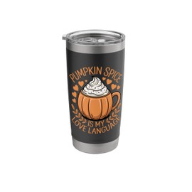 Thanksgiving Pumpkin Spice Latte Fall Season Autumn PSL Stainless Steel Insulated Tumbler