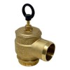 Brass Pressure Relief Valve, 300 CFM, 2" Diameter, Fully Adjustable,