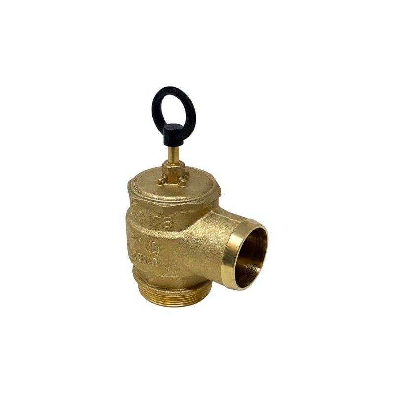 Brass Pressure Relief Valve, 300 CFM, 2" Diameter, Fully Adjustable,