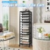 Simple Trending 14 Tier Rolling File Cart, Desk File Organizer