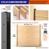 Prinfort 4pack 6FT (H: 68″) Matel Backyard Privacy Fence Panels