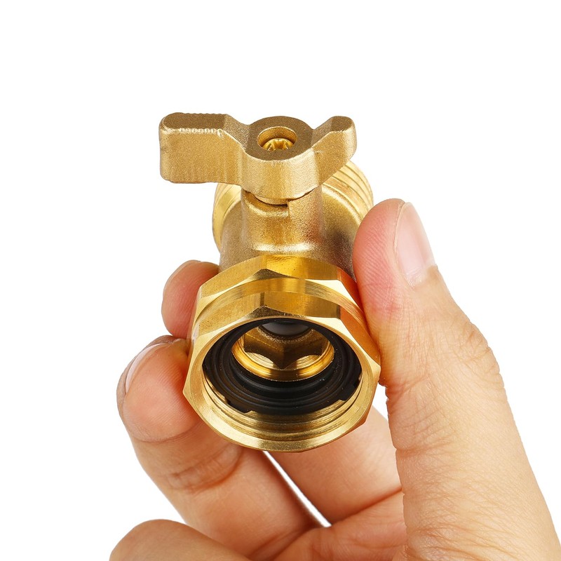 2 Pack Garden Hose Shut Off Valve - Extended Handle