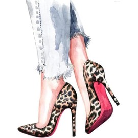 IPISSOI Fashion High Heels Diamond Painting Kits for Adult Children, Girl Shoes Full Diamond Painting Rhinestone Crystal Crafts Home Wall Decoration 12x16 inch