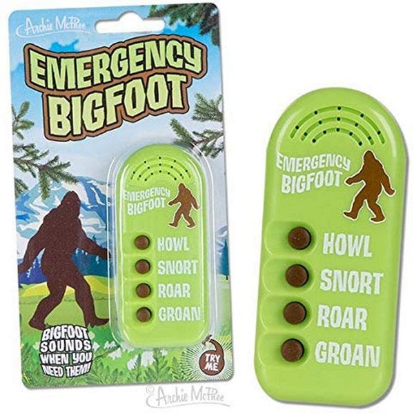 Archie McPhee Emergency Bigfoot Electronic Noisemaker,Multi-colored,One Size