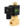 1/4" NPT Brass Electric Solenoid Valve 110V AC N.O. Air