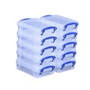 Really Useful Plastic Storage Box 0.35 Litre Clear (Pack of